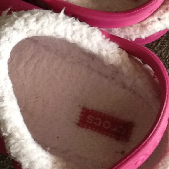 53 off CROCS Shoes Fur lined Crocs beautiful hot pink color. from