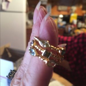 Dillard's. Rings. Set 3💛💚💙