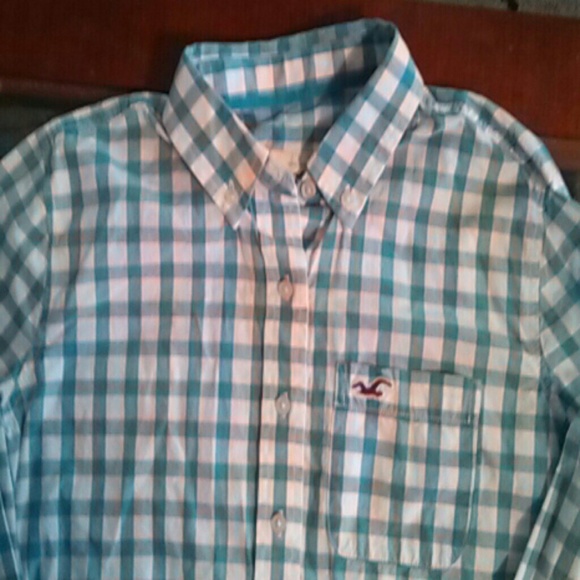Plaid Hollister Long sleeve shirt size Med.
