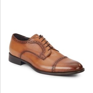 Bruno Magli 'Waldo' Brown Leather Derby Lace Ups