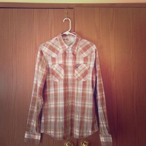 Hollister western with glass buttons