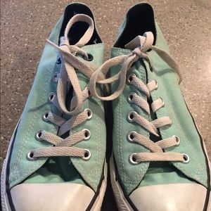 Converse Allstar sneakers in mint green 9