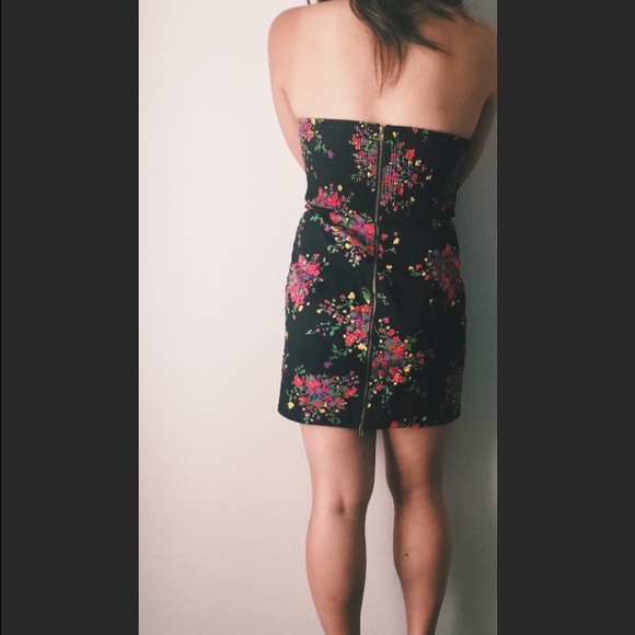 Free People Strapless Floral Dress - size 0 - Picture 3 of 3