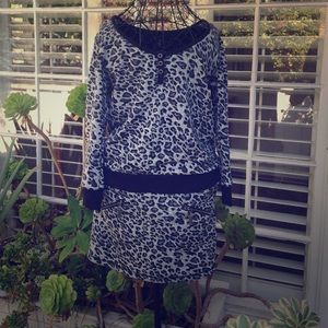 Buffalo Knit Leopard Tunic