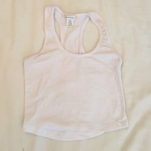 White tank top crop top