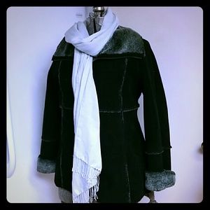 Fleet Street Jacket suede outside and fur inside