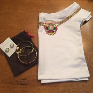 💥🆕 White Wet Seal Crop Top