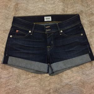 Hudson Croxley Cuff Denim Shorts 25R