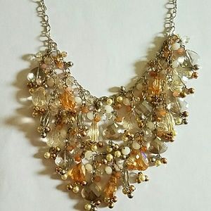 Bib statement necklace