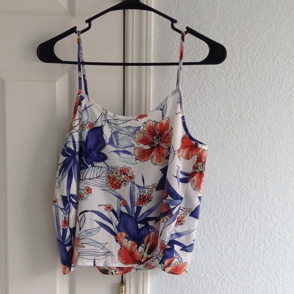 Floral print crop top