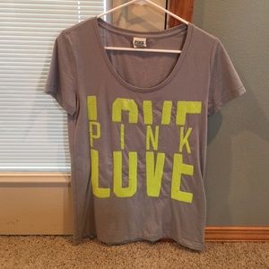 LOVE pink shirt. Large