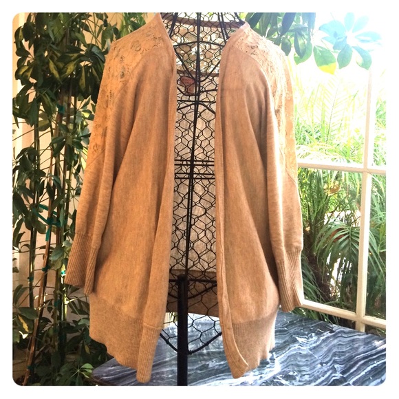 Mossimo Cotton and Lace Cardigan