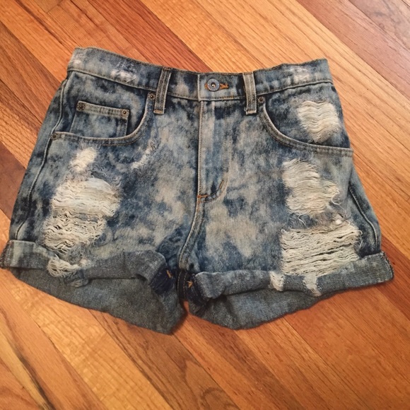 Carmar high waisted jean shorts