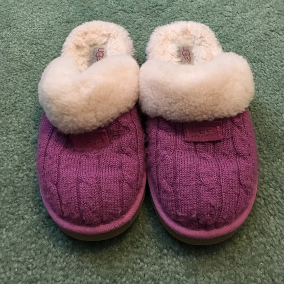 Pink Woven Ugg Slippers