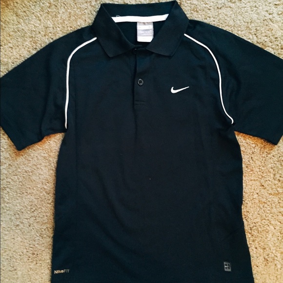 Nike Other - 🎈FREE🎈🎉🎉HP🎉🎉Nike kids dry fit black polo