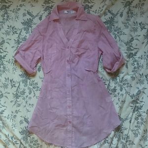 White and Red Stripe Top/Dress