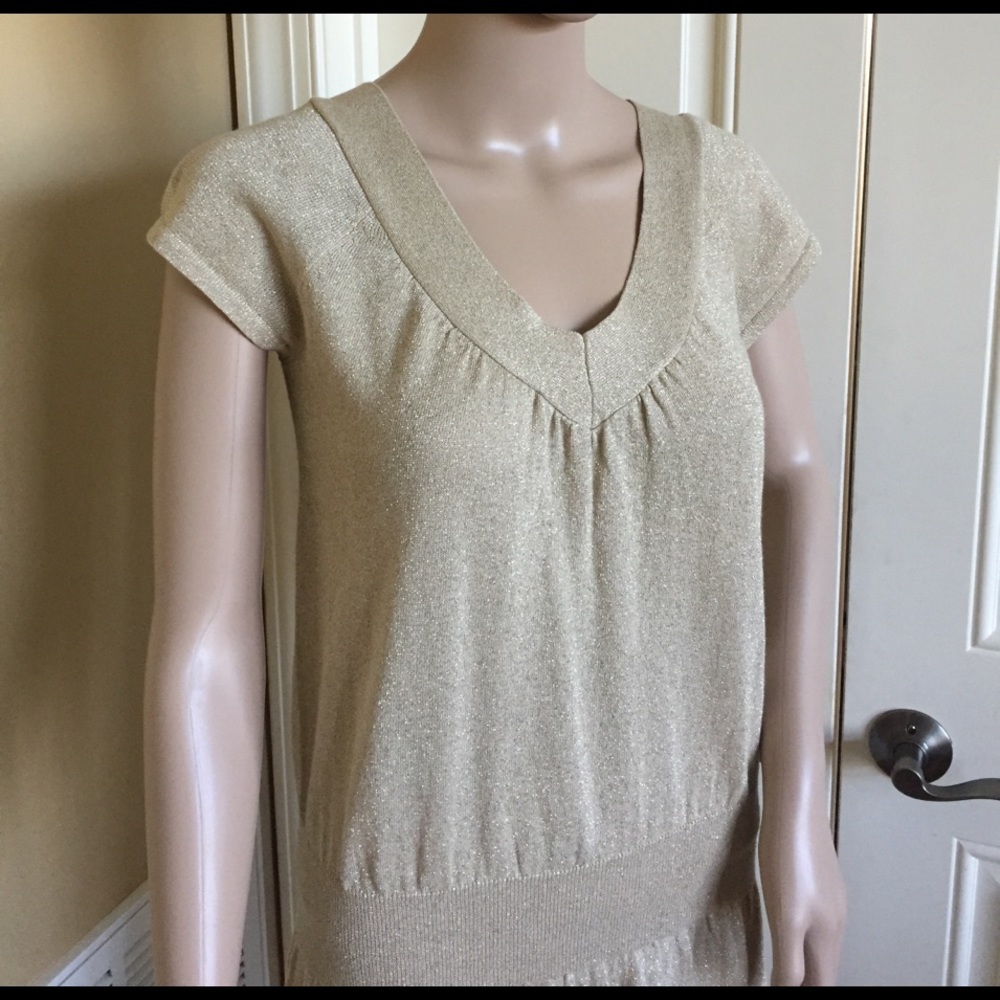 🌟🆕Gold Mini Party Dress/Top🌟 - Picture 3 of 7