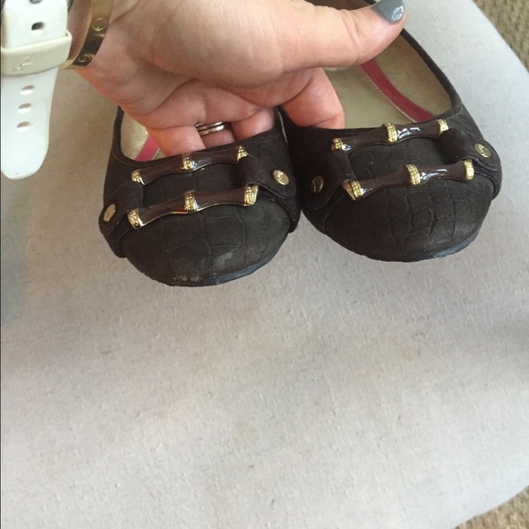 Elaine Turner brown suede flats - Picture 2 of 4