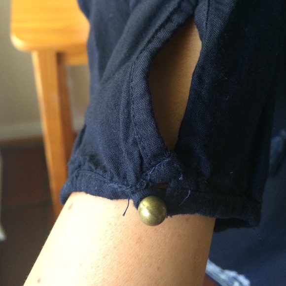 Navy Embroidered Tunic - Picture 3 of 3