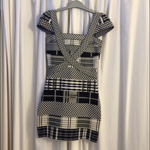 Plaid Bandage Dress