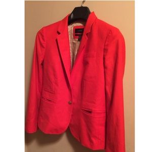 Burnt orange wool blazer