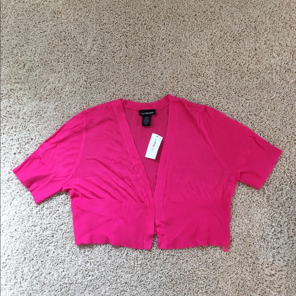 LAST DAY NWT Hot Pink Lane Bryant Shrug
