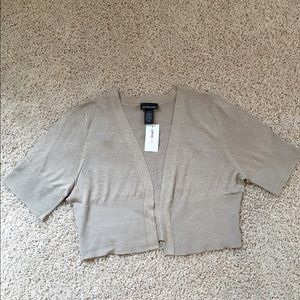 Goes with EVERYTHING Sparkly Gold Shrug