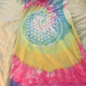 Tie dye Bring Me the Horizon sleeveless shirt