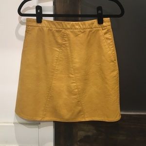 Zara vegan leather mini skirt