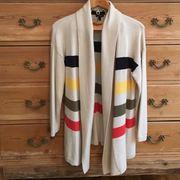 Talbots Blanket Stripe cardigan