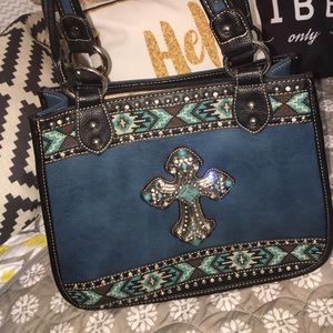 Blue purse