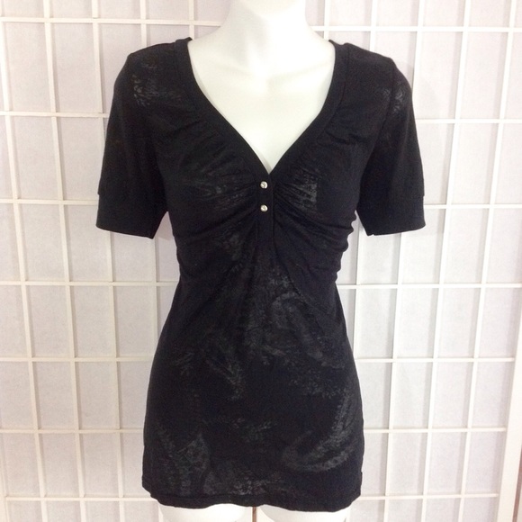 BKE Sheer Paisley Top