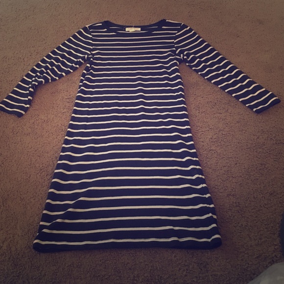 Long sleeve striped dress