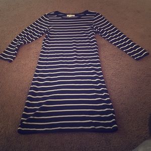 Long sleeve striped dress