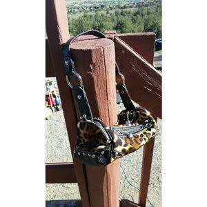 Kathy van Zeeland leopard purse