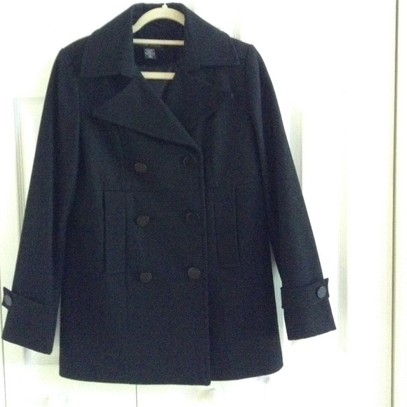 🍁Classic New York & Company Wool-Blend Peacoat 🍁