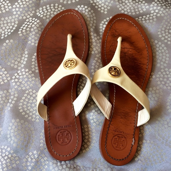 Tory Burch Ivory White Sandals