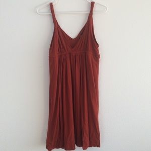 Red/burnt orange summer dress.