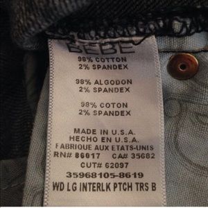 bebe Jeans - BEBE Wide Leg Trouser Jeans 26 Denim bebe Jeans - BEBE Wide Leg Trouser Jeans 26 Denim