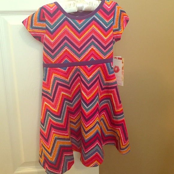 Girls chevron dress - Picture 1 of 3