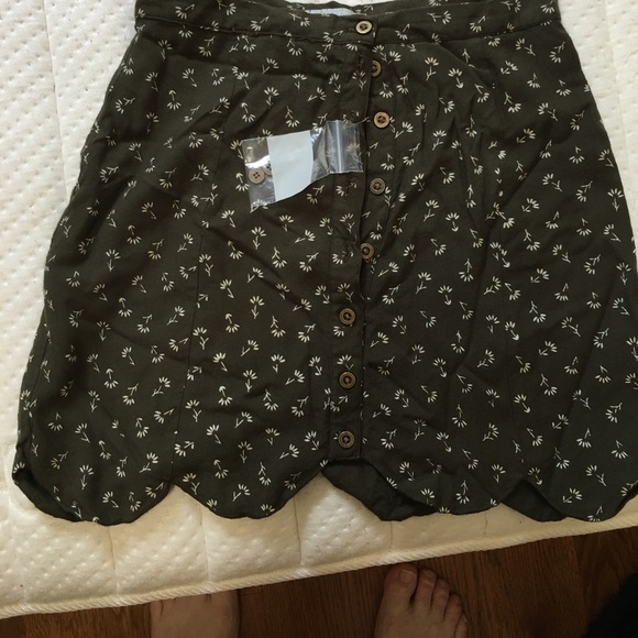 Urban Outfitters scallop button skirt