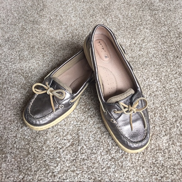 Sperry Top-Sider Angelfish Pewter Boat Shoe Flats