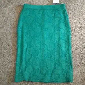 Anthropologie Alva Lace Pencil Skirt by Maeve