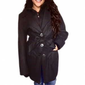 ***SOLD***. Calvin Klein Charcoal gray wool coat