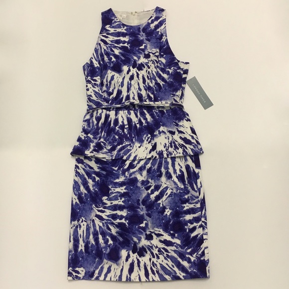 London Times Dresses - SALE❗️London Times Indigo Tie Dye Peplum Dress London Times Dresses - SALE❗️London Times Indigo Tie Dye Peplum Dress