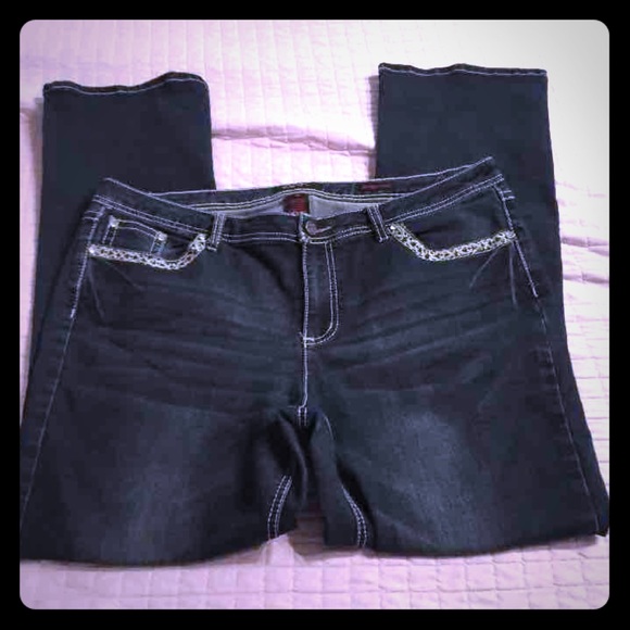 Boot cut blue jeans