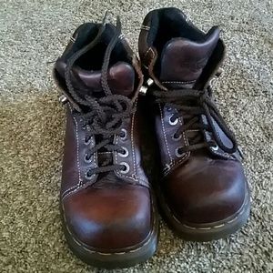 Dr martens brown boots women's 8