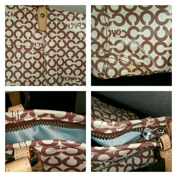 COACH OP ART Brown and tan with dust bag! - Picture 4 of 5