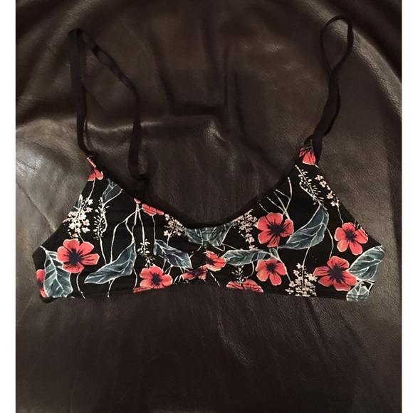 Urban outfitters floral bralette M
