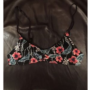 Urban outfitters floral bralette M